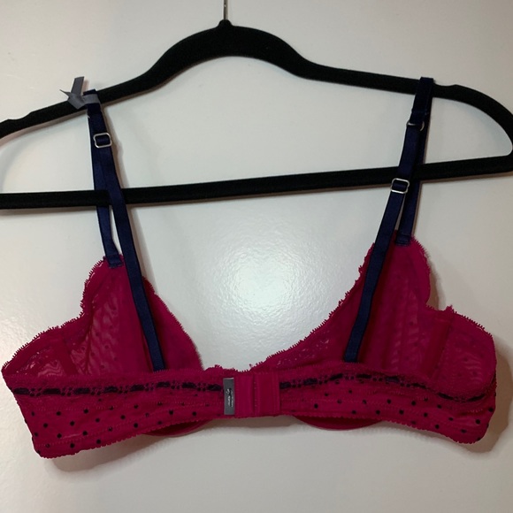 Aerie Pink Polka Dot Underwire Bra - Picture 3 of 8